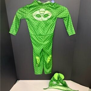 Green Kids Costume with Mask